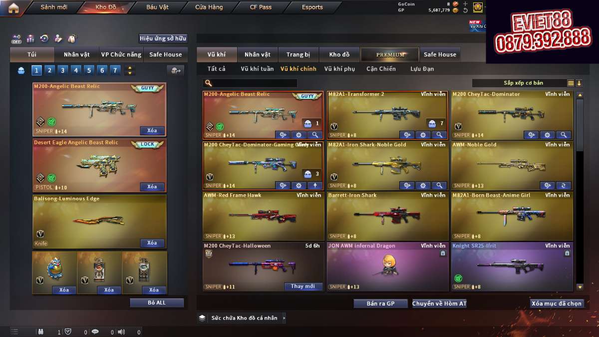shop acc cf uy tin gia re